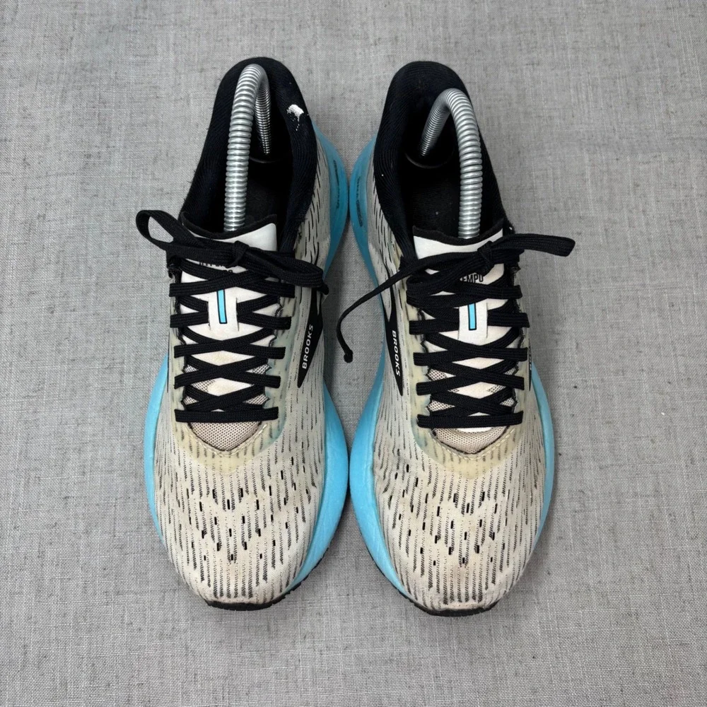 Brooks Hyperion Tempo Running Shoes White Black Blue Mesh Sneaker‎ Women's 7.5